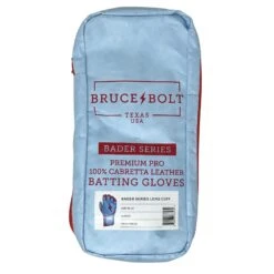 Bruce Bolt PREMIUM PRO BADER Series Long Cuff Batting Gloves: Baby Blue -Baseball Gear Shop 1