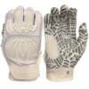 2023 Spiderz HYBRID Batting Gloves: White/White -Baseball Gear Shop 2020HybWhiteout