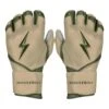Bruce Bolt Premium Pro Military Series Long Cuff Batting Gloves: Beige 2 Bruce Bolt Premium Pro Military Series Long Cuff Batting Gloves: Beige -Baseball Gear Shop IMG 0880