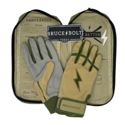 Bruce Bolt Premium Pro Military Series Short Cuff Batting Gloves: Beige -Baseball Gear Shop IMG 0887