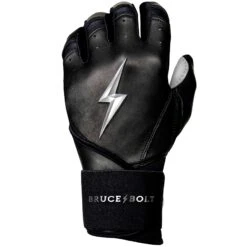 Bruce Bolt PREMIUM PRO Chrome Series Long Cuff Batting Gloves: Black 13 Bruce Bolt PREMIUM PRO Chrome Series Long Cuff Batting Gloves: Black -Baseball Gear Shop LC CHRB LEFT