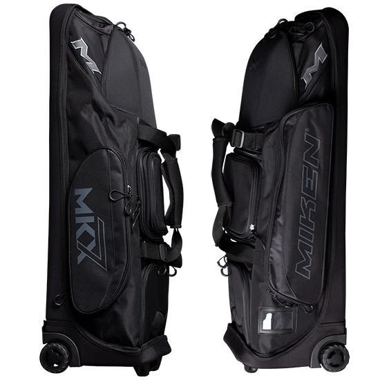 Miken MKMK7X Black Pro Wheeled Roller Bat Bag: MKMK7X-PRO-BLK 4 Miken MKMK7X Black Pro Wheeled Roller Bat Bag: MKMK7X-PRO-BLK - Image 2