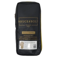 Bruce Bolt PREMIUM PRO Gold Series Batting Gloves: Short Cuff -Baseball Gear Shop SC GLD BAG