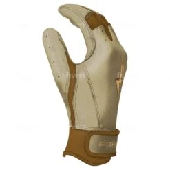 Bruce Bolt PREMIUM PRO Gold Series Batting Gloves: Short Cuff -Baseball Gear Shop SC GLD SIDE