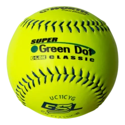Worth 11" GSL Super Green Dot Classic W Composite Softballs (Dozen): UC11CYG