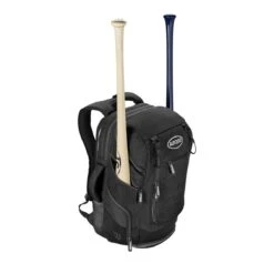 Wilson A2000 Players Backpack Bat Bag: WTA2000 -Baseball Gear Shop WTA20BPBL 1 Wilson A2000 Backpack Black Silver Front wBats.png.cq5dam.web .1200.1200
