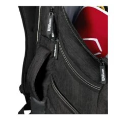 Wilson A2000 Players Backpack Bat Bag: WTA2000 -Baseball Gear Shop WTA20BPBL 5 Wilson A2000 Backpack Black Silver Handle.png.cq5dam.web .1200.1200