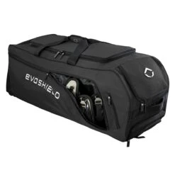 Evoshield Stone Wall Wheeled Bag (Multiple Colors): WTV9400 -Baseball Gear Shop WTV9400BL 6 Evoshield Stonewall Wheeled Bag Catcher Pocket a.png.cq5dam.web .1200.1200