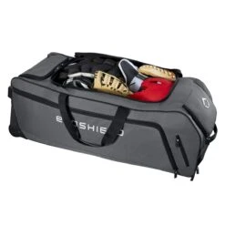 Evoshield Stone Wall Wheeled Bag (Multiple Colors): WTV9400 -Baseball Gear Shop WTV9400GY 4 Evoshield Stonewall Wheeled Bag Interior.png.cq5dam.web .1200.1200