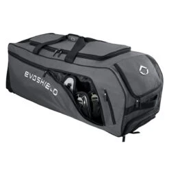 Evoshield Stone Wall Wheeled Bag (Multiple Colors): WTV9400 -Baseball Gear Shop WTV9400GY 6 Evoshield Stonewall Wheeled Bag Catcher Pocket a.png.cq5dam.web .1200.1200