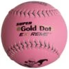 Worth Pink 12" ISA Super Gold Dot 44/400 Slowpitch Softballs (Dozen): WIS12CP -Baseball Gear Shop Worth ISA WIS12CP Softballs Pink