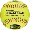 Worth 12" Super Gold Dot WSL Slowpitch Softballs (Dozen): YS44WSLC -Baseball Gear Shop Worth YS44WSLC 500x500 bf5c8aa0 d4f1 48d7 971e 7e28b63e2c12