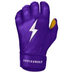 Bruce Bolt PREMIUM PRO Short Cuff Batting Gloves: Purple -Baseball Gear Shop premium pro short cuff batting gloves purple brucebolt 315746